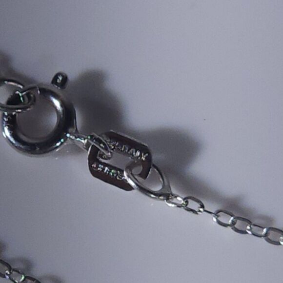 Zircon Red Zircon 14k YG Pendant Necklace ITALY Chain - Picture 11 of 11